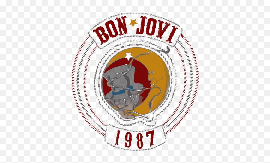 Bon Jovi New Logo Mens Regular Fit T - Emblem Png,Bon Jovi Logo
