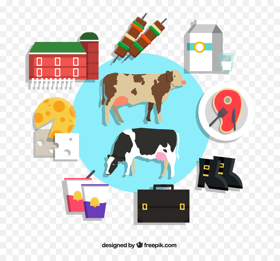 Cow Vector Png - Cattle Milk Dairy Product Creative Cow Cow Product Cartoon,Cattle Png