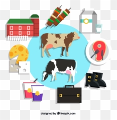 Cow Vector Png - Cattle Milk Dairy Product Creative Cow Cow Product Cartoon,Cattle Png