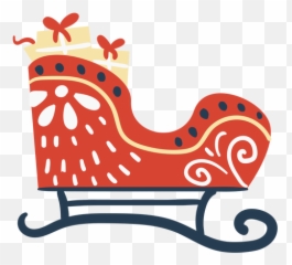 Side View Santa Sleigh - Transparent PNG u0026 SVG vector file View Of A Sleigh