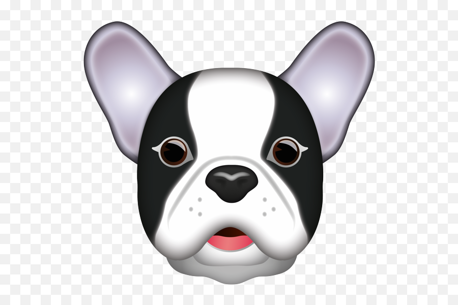 Bulldog Face Png - French Bulldog Emoji,French Bulldog Png