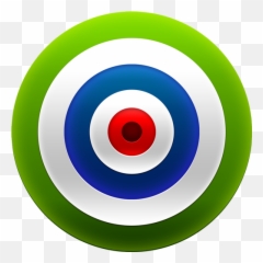 Green Target Icon - Download Free Icons And Blue png