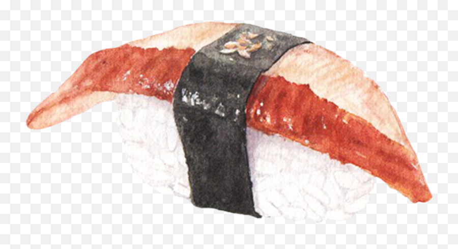 Sushi Japanese Food Watercolor - Japanese Food Watercolor Png,Japanese Food Icon
