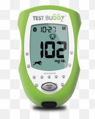 Test Buddy Glucose Meter - Healthy Tracks For Pets Monitoring Blood Starter Kit png