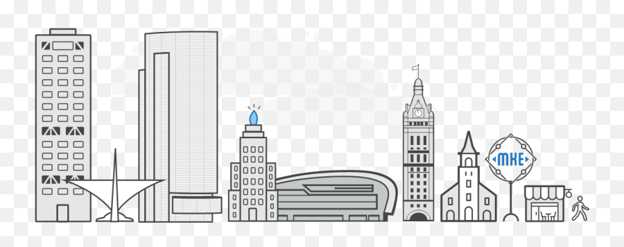 The Hop Mke Milwaukee Streetcar - Vertical Png,Icon Guide Skyline Cities