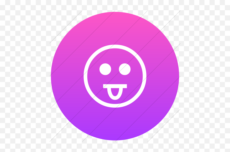 Iconsetc Flat Circle White - Dot Png,Tongue Icon