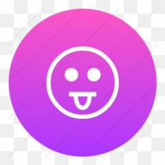 Iconsetc Flat Circle White Ios Pink Gradient Classic - Dot png
