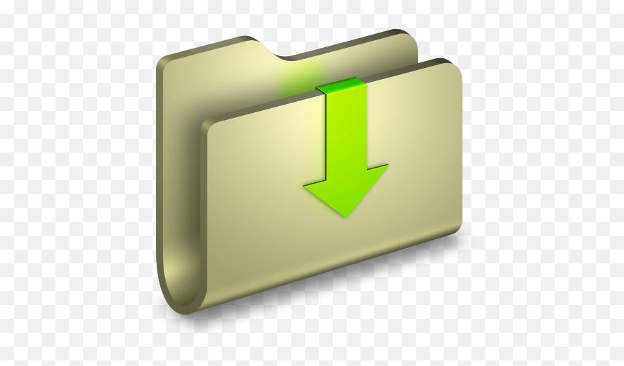 3d Folder Downloads Yellow Icon Png Clipart Image Iconbugcom - Download Folder Icons,3d Arrow Png