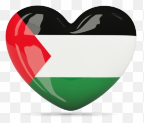 Heart Icon Illustration Of Flag Palestinian Territories - Palestine Flag png