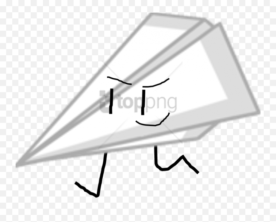 Free Png Download Paper Airplane Bfdi Images Background - Bfdi Paper Airplane,Paper Airplane Icon Png