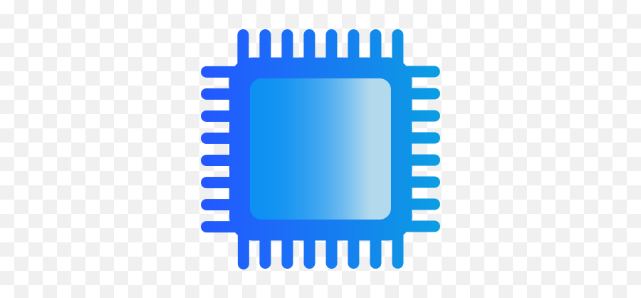 Processor Computer Chip Central Unit Cpu Icons - Processor Png Icon Blue,Processor Icon