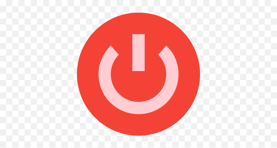 Power Off Button Icon In Color Style - Switch Off Png Icon,Red Button Icon