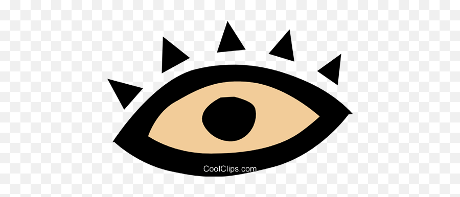 Eye Symbol Royalty Free Vector Clip Art Illustration - Dot Png,Free Eye Icon