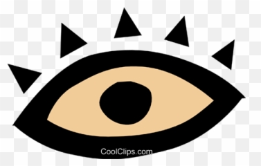 Eye Symbol Royalty Free Vector Clip Art Illustration - Dot Png,Free Eye Icon