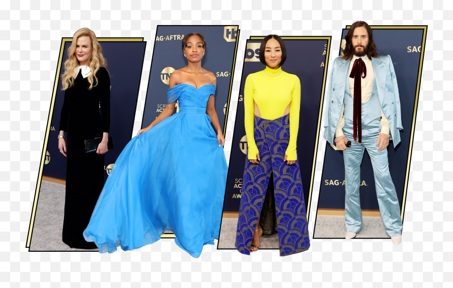 Sag Awards 2022 See All Of The Red Carpet Looks Vanity Fair - Sag Awards 2022 Dresses Png,Elle Fanning Icon