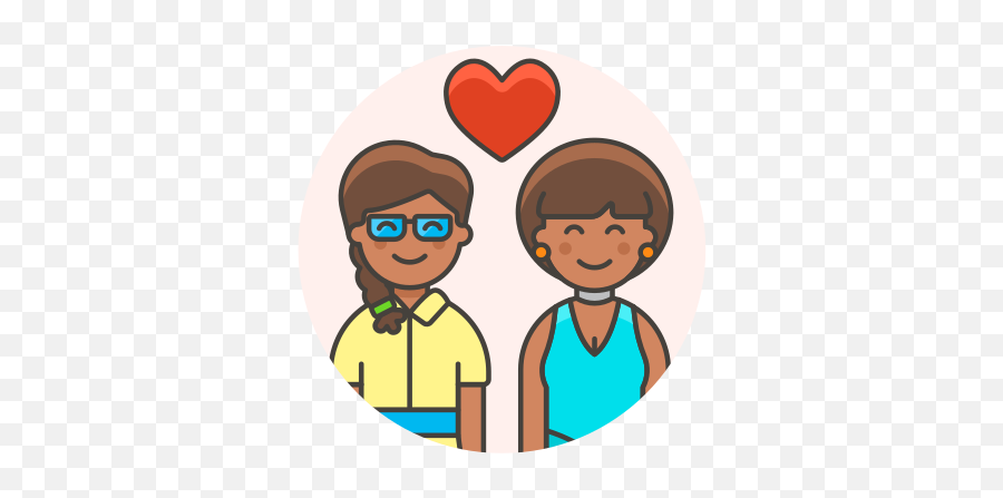 Couple Lesbian Love Free Icon Of Lgbt Illustrations - Lesbiana Png,Lgbt Icon