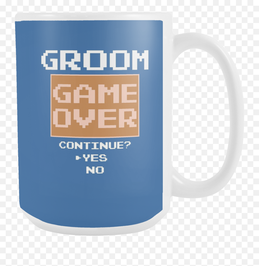 Groom Gift Game Over Video Coffee Mug - Twitter Beer Stein Png,Game Over Png