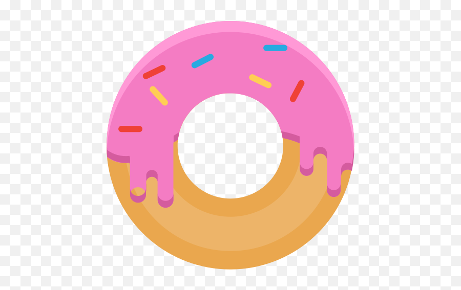 Donut Icon - Donut Image Png Icon,Pink Icon