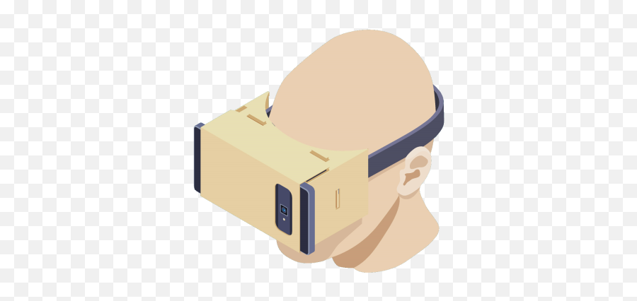Virtual Reality Used In Treating Human Vision Paleblue - Google Cardboard Png,Virtual Reality Headset Icon Transparent