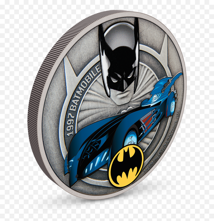 Batmobile 1997 - Dc Comics 1 Oz Silver Coin 2 Dollars Niue 2021 Batman Png,Icon Dc Database