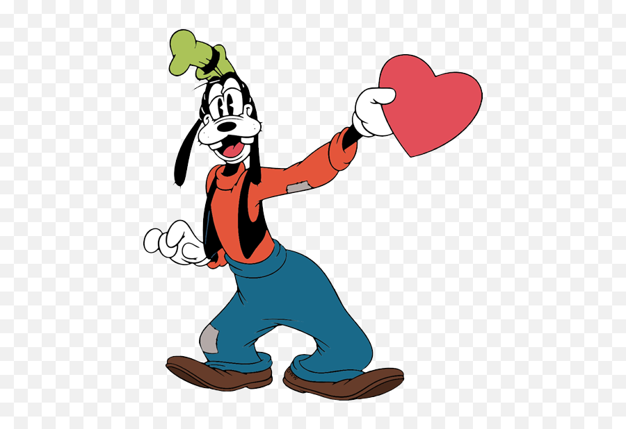 Disney Goofy Valentineu0027s Day - Clip Art Bay Goofy Disney Valentines Day Png,Goofy Transparent Background