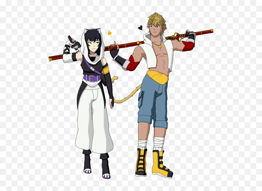 Blacksun Blake Belladonna X Sun Wukong Vacuo Redesign Rwby Vacuo Outfit Png Wukong Png Free Transparent Png Images Pngaaa Com - how to get the sun wukong staff roblox