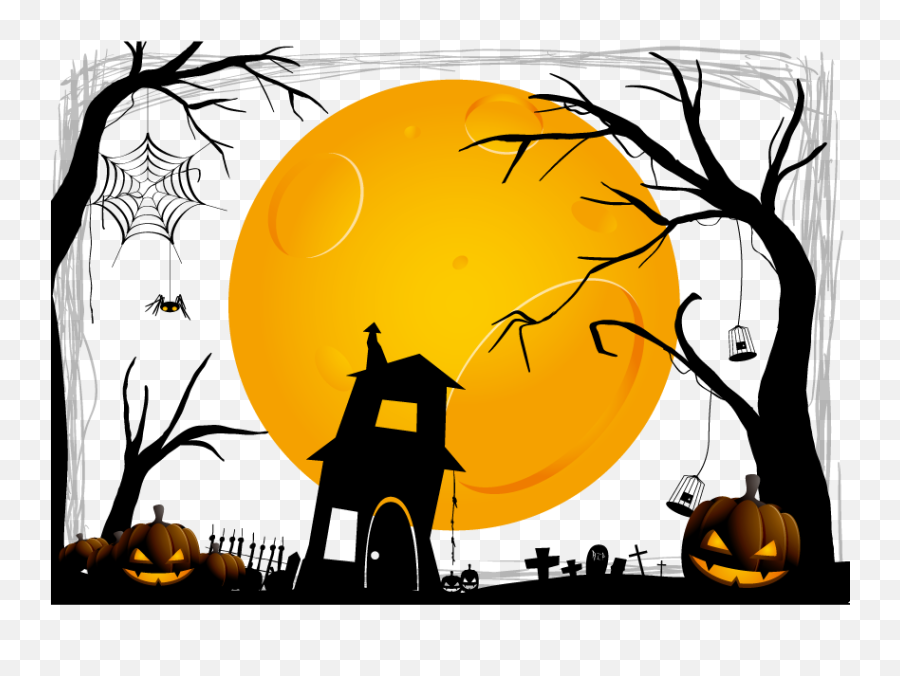 Download Free Png Halloween Clip Art - Halloween Background Vector Png,Halloween Background Png