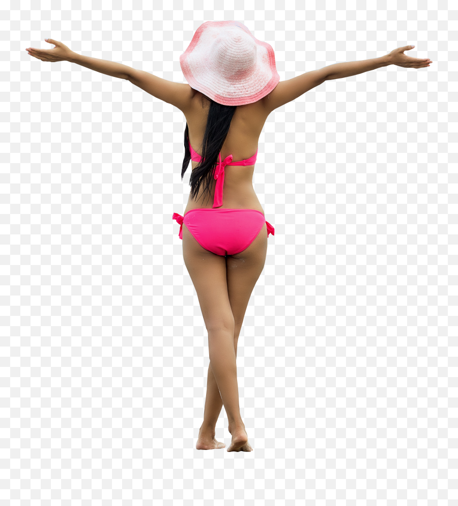 Bikini Girl Hot Sexy Summer Woman - Girl On The Beach Transparent Png,Hot Woman Png