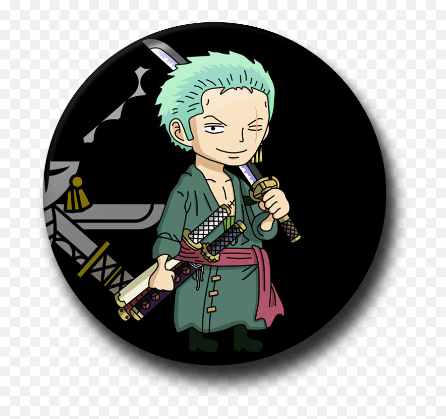 Japanese Anime One Piece Cosplay Badge Button Pin Brooch - Roronoa Zoro Png,One Piece Png