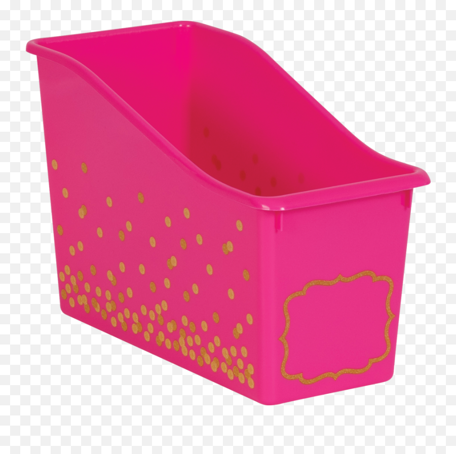 Pink Confetti Plastic Book Bin - Portable Network Graphics Png,Pink Confetti Png