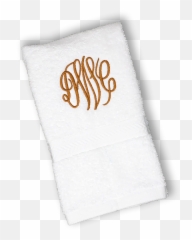 Classic Monogrammed Towels - Ivory Png,Towel Png