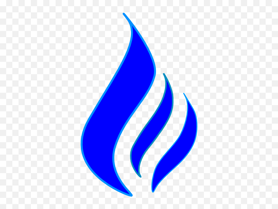 Blue Flame Solid Color Clip Art - Vector Clip Blue Flame Clip Art Png,Blue Flame Transparent
