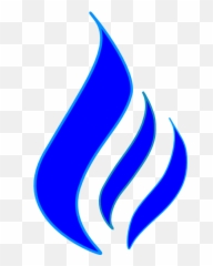 Blue Flame Solid Color Clip Art - vector clip png