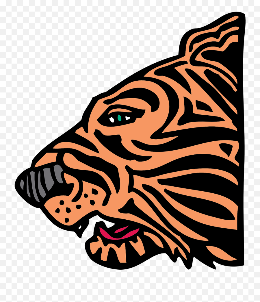 Tiger Face Head - Tiger Clip Art Png,Tiger Face Png