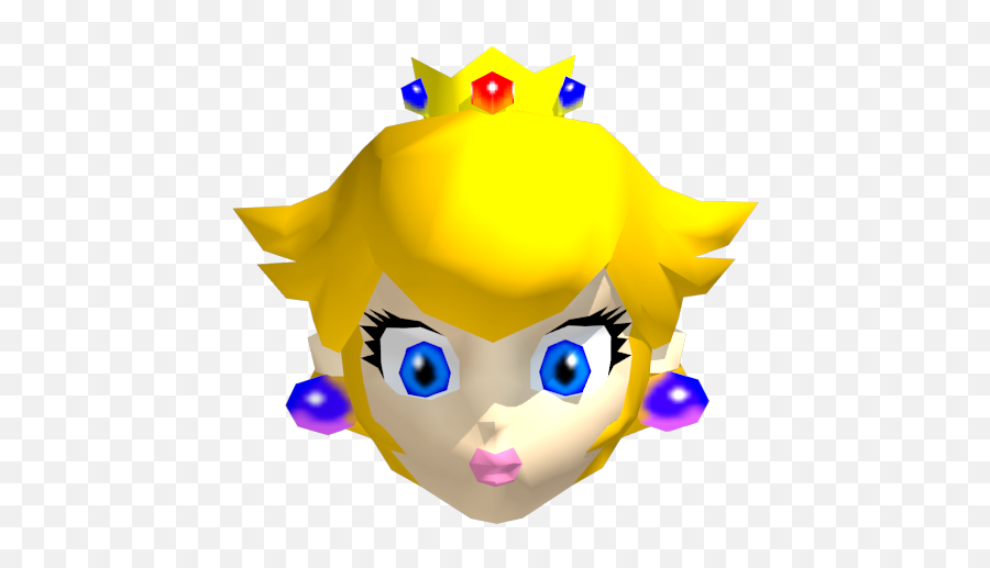 Nintendo 64 - Princess Peach Mario Party 2 Models Png,Mario Face Png