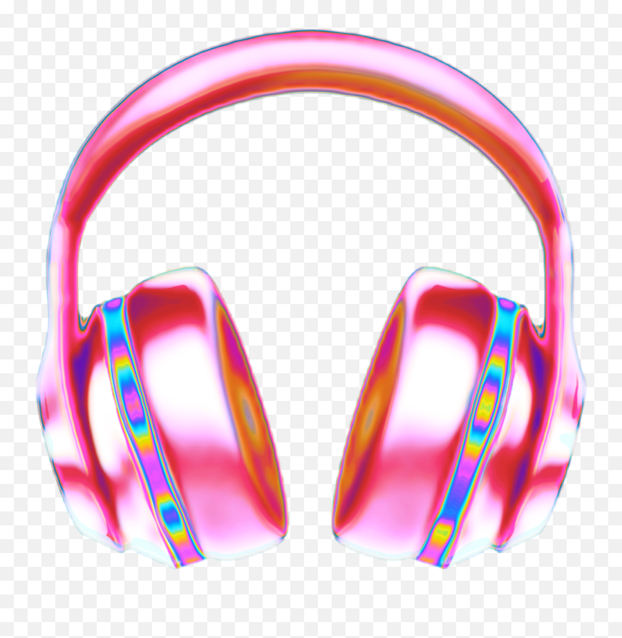 Headphones Emoji Aesthetic Color Dream Glitter - Vaporwave Headphones Png,Dream Transparent