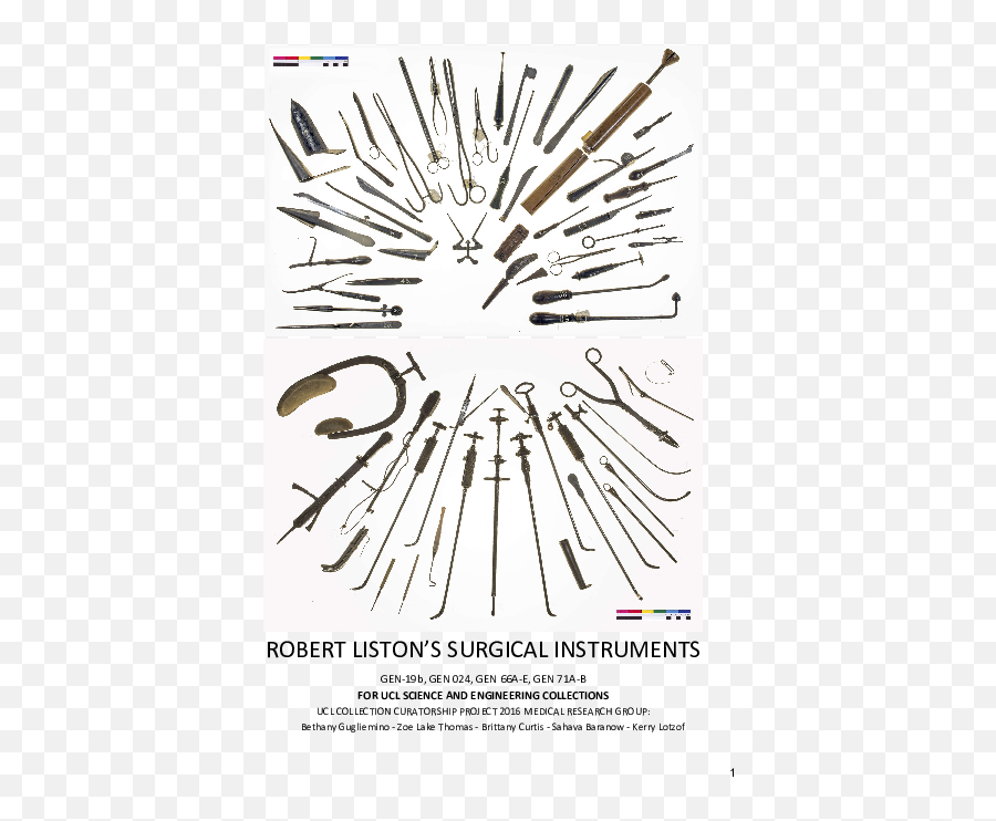 Pdf Robert Listonu0027s Surgical Instruments Ucl Scientific - Wall Clock Png,Liston Png