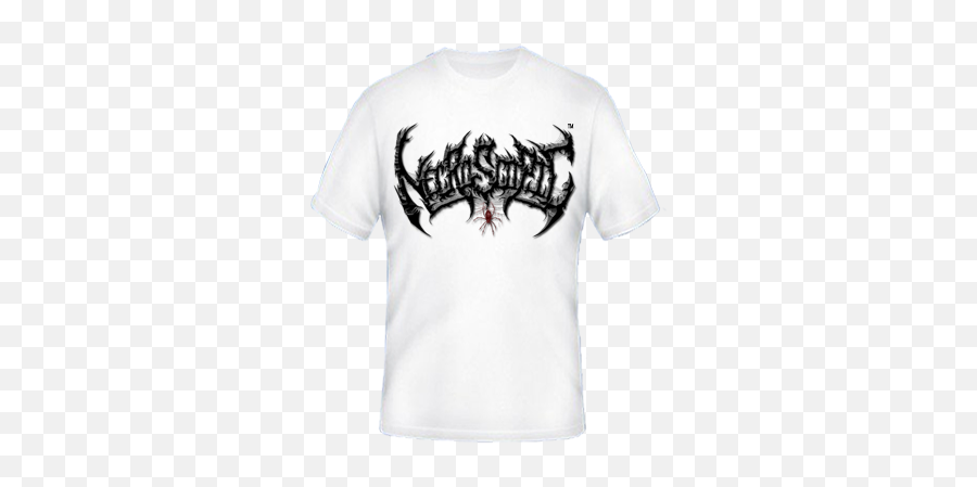Necroscopic U2014 - Plain White Tshirt Gambar Logo Black Metal Transparent Png,White T Shirt Template Png