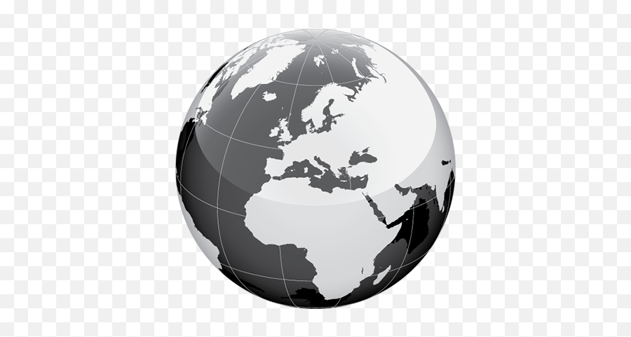 Download Optional Email Code - World Map Globe Vector Free Blue And White Globe Png,Globe Vector Png