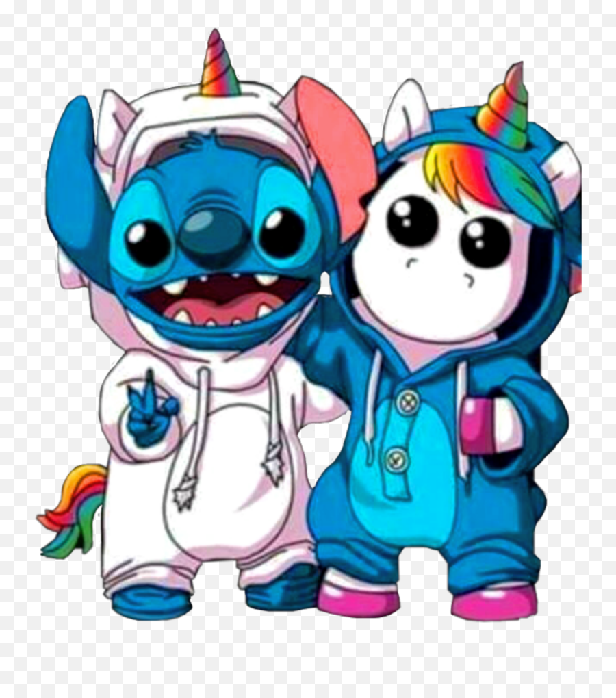 Download Sticker Stitch Unicorn - Unicornios Fondos De Pantalla Kawaii  Png,Dabbing Unicorn Png - free transparent png images 