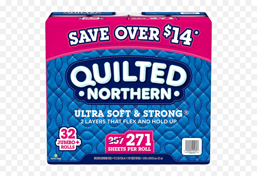 Quilted Northern Ultra Soft U0026 Strong Toilet Paper 32 Rolls - 271 Sheetsroll U2022 Thirstyrun General Supply Png,Toilet Paper Png