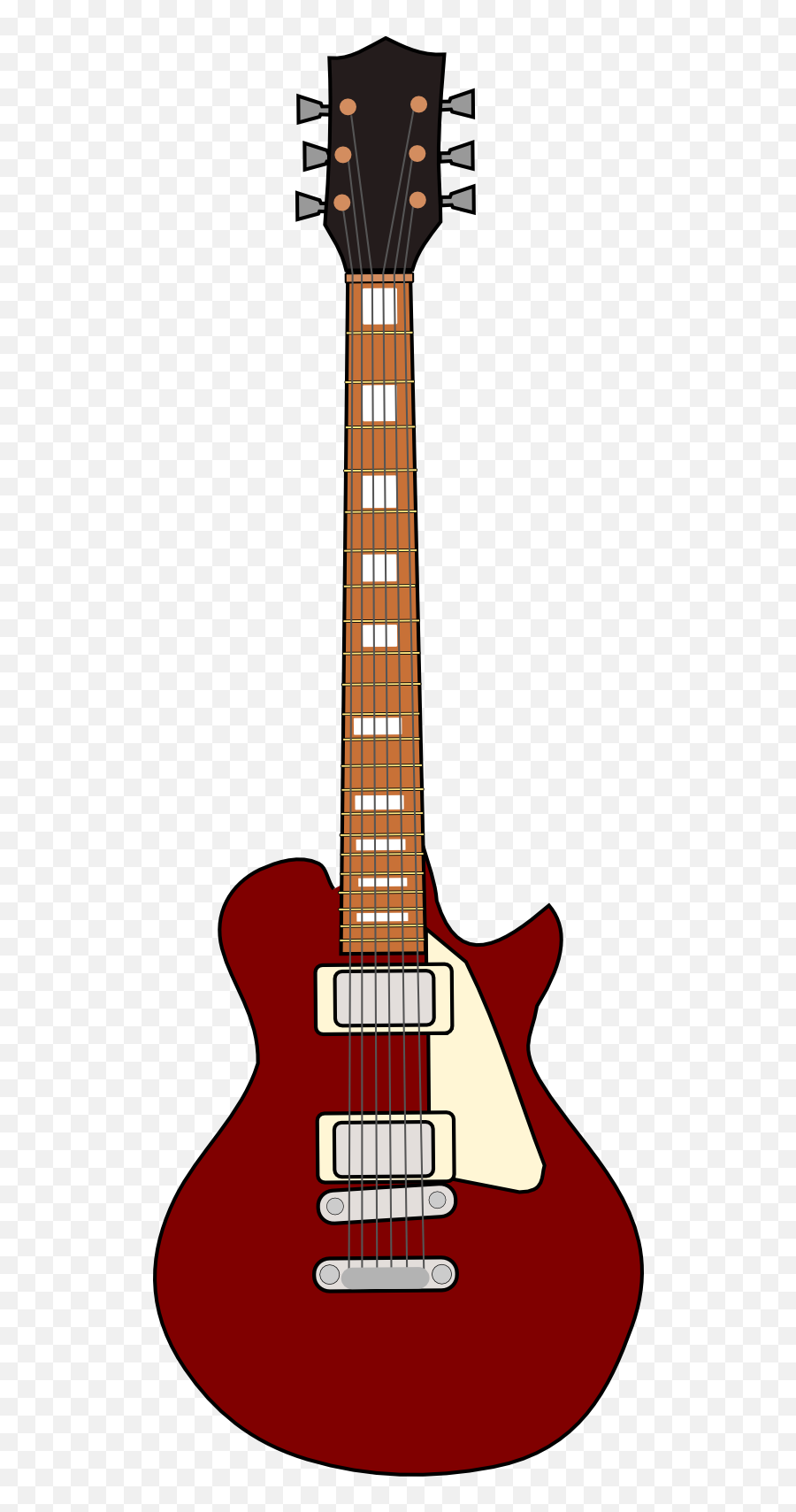Guitar Vector Clip Art - Clipartix Les Paul Guitar Vector Png,Guitarra Png