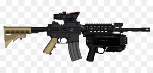 Close Quarters Battle Receiver M4 Carbine Firearm Sopmod - Best Gun With Grenade Launcher Png,M4a1 Png
