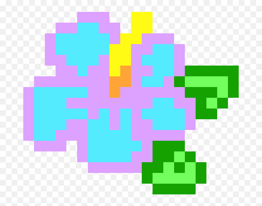 Download Hd Flower Pixel Art Grid - Illustration Transparent Pixel Art Png,Pixel Flower Png