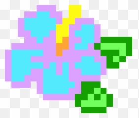 Download Hd Flower Pixel Art Grid - Illustration Transparent png