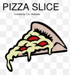 Pepperoni Pizza Slice Clip Art - Scientific Method Quiz png