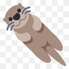 Otter Emoji Clipart Free Download Transparent Png Creazilla - Discord Otter Emoji,Otter Png