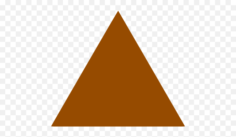 Brown Triangle Icon - Free Brown Shape Icons Transparent Brown Line Shape Png,Traingle Png