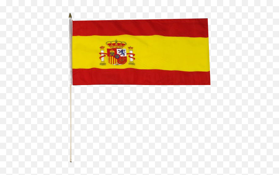 Spain Flag Png Background - Spanish Flag With Pole,Spain Flag Png