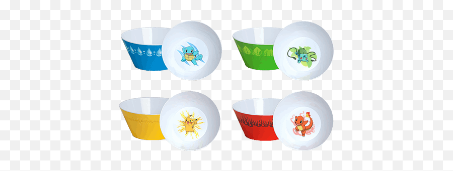 Pokemon - Cereal Bowl Set Of 4 Cereal Bowl Png,Cereal Bowl Png